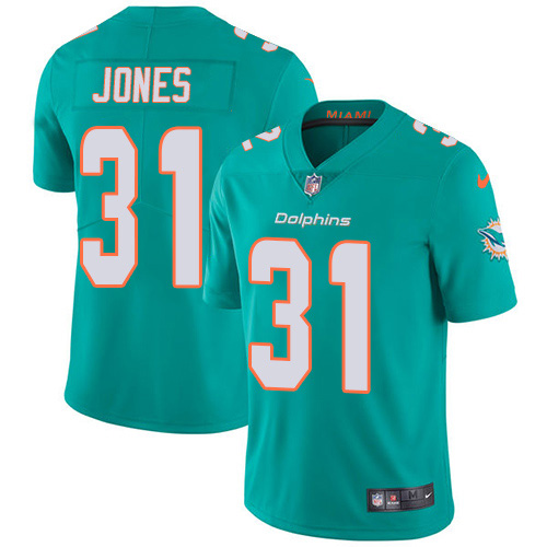 Miami Dolphins #31 Byron Jones Aqua Green Team Color Men Stitched NFL Vapor Untouchable Limited Jersey->miami dolphins->NFL Jersey